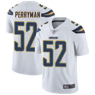Los Angeles Chargers NFL Football Denzel Perryman White Jersey Men Limited #52 Road Vapor Untouchable
